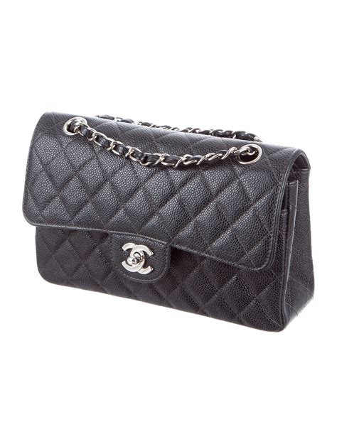 chanel caviar leather flap bag